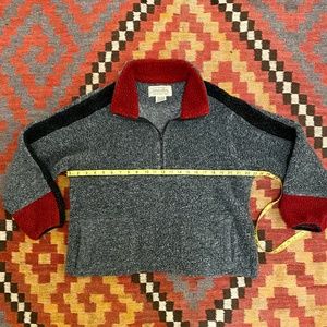 Vintage St John's Bay Fuzzy Half-Zip Size L